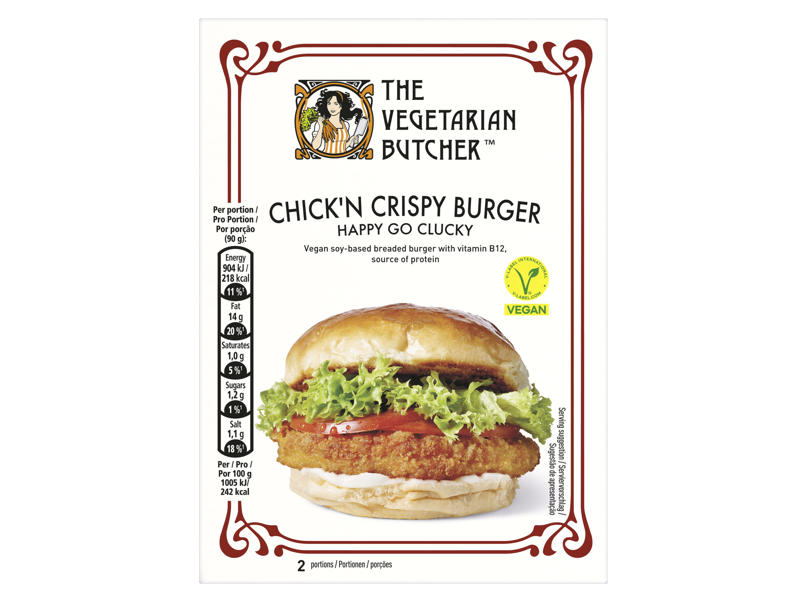 HAMBURGUER VEGETAL THE VEGET.BUTCHER PANADO 180GR