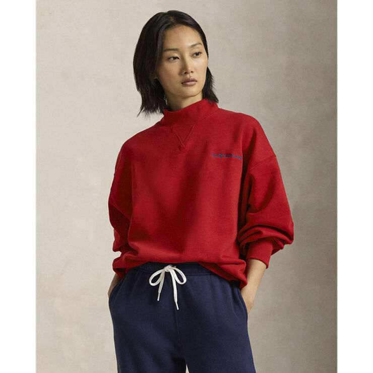 Polo Ralph Lauren VINTAGE FLEECE-LSL-SWS Madison red