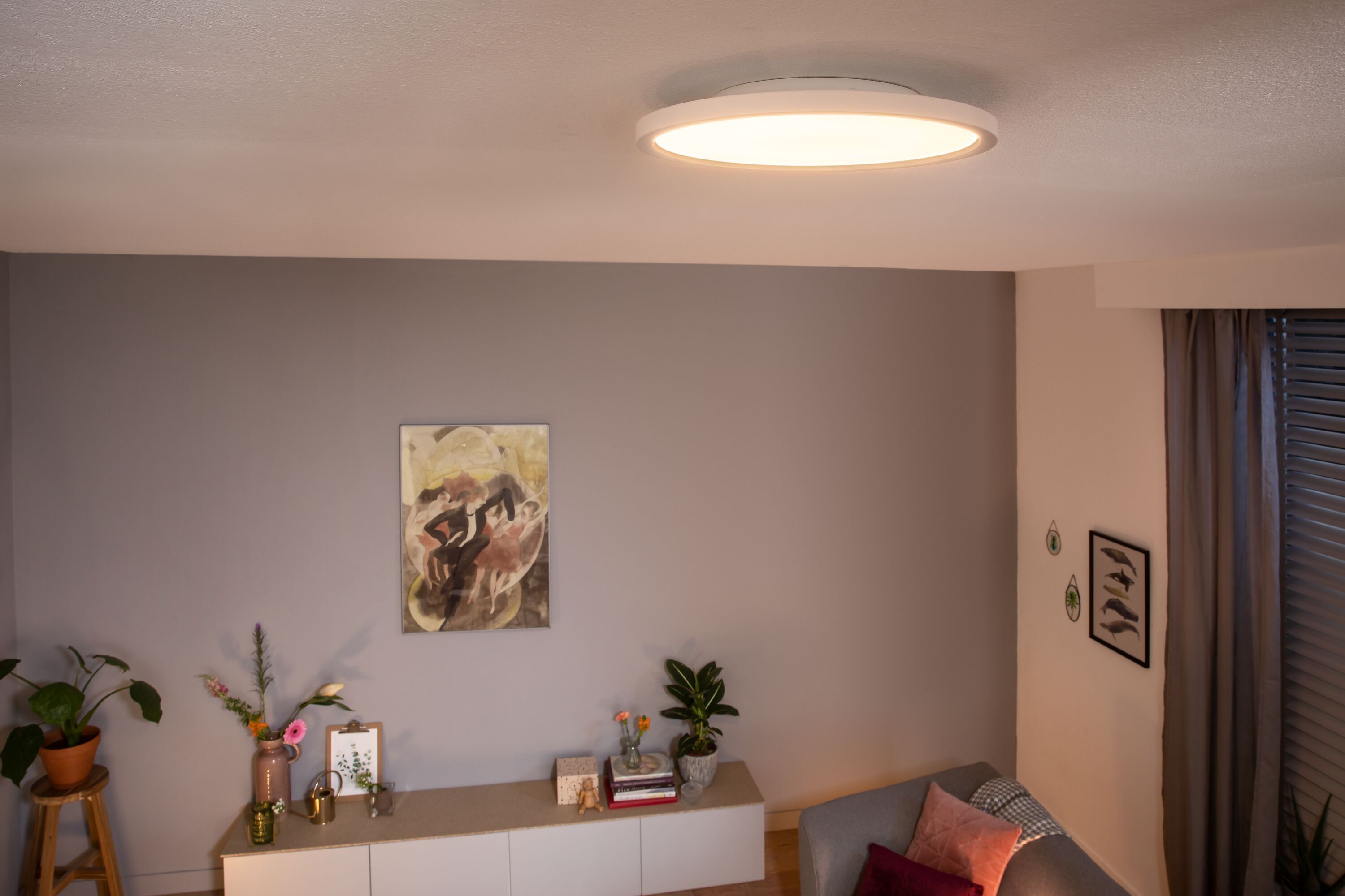 Philips hue AURELLE Wand- / Deckenleuchte - Weiss / B: 39.5 cm x T: 39.5 cm x H: 4.7 cm