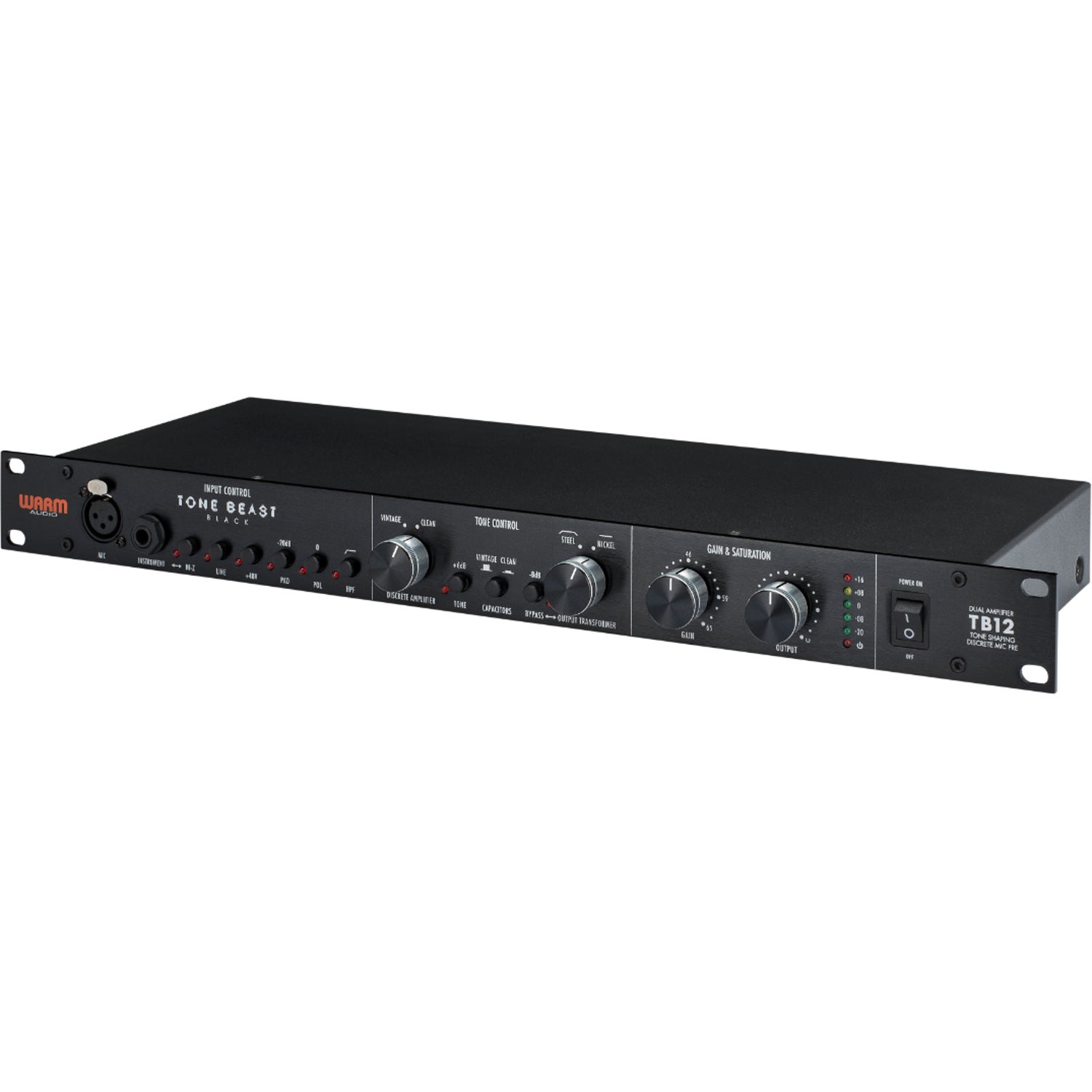 Warm Audio TB12 Tone Beast microfoonvoorversterker (zwart)