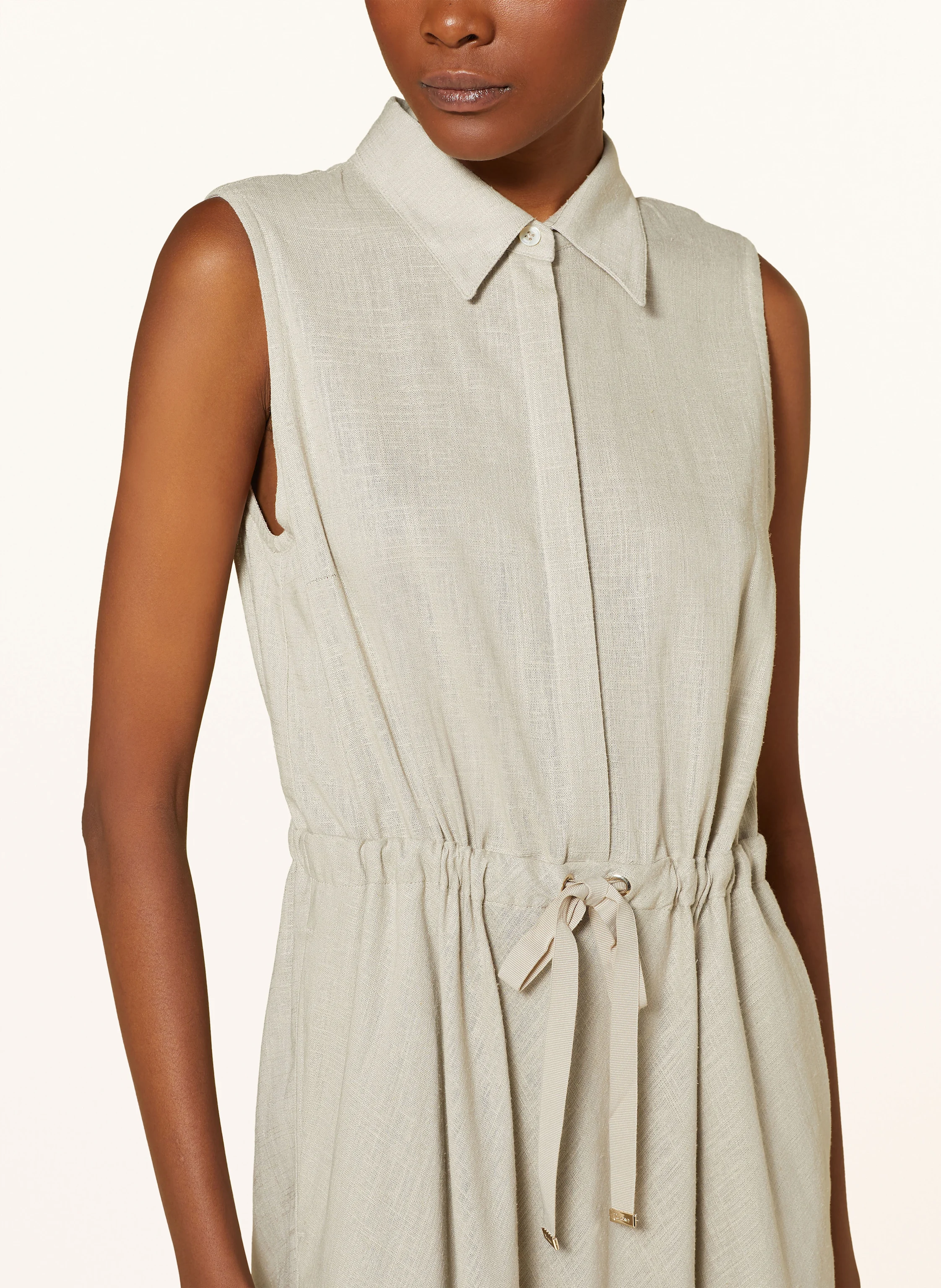 HERNO Hemdblusenkleid mit Leinen