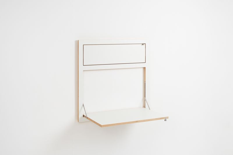 FlÃ¤pps Wandbureau|secretaresse 80x80-2 - Wit