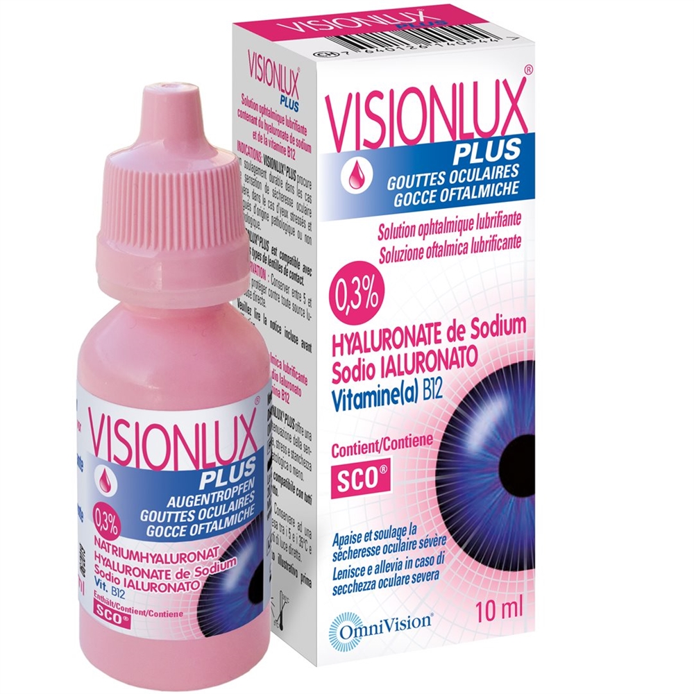 VISIONLUX Plus<br>10 ml, Flasche, Augentropfen, Lösung