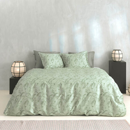 Dekbedovertrek Fiora di Satinado - Foam Green