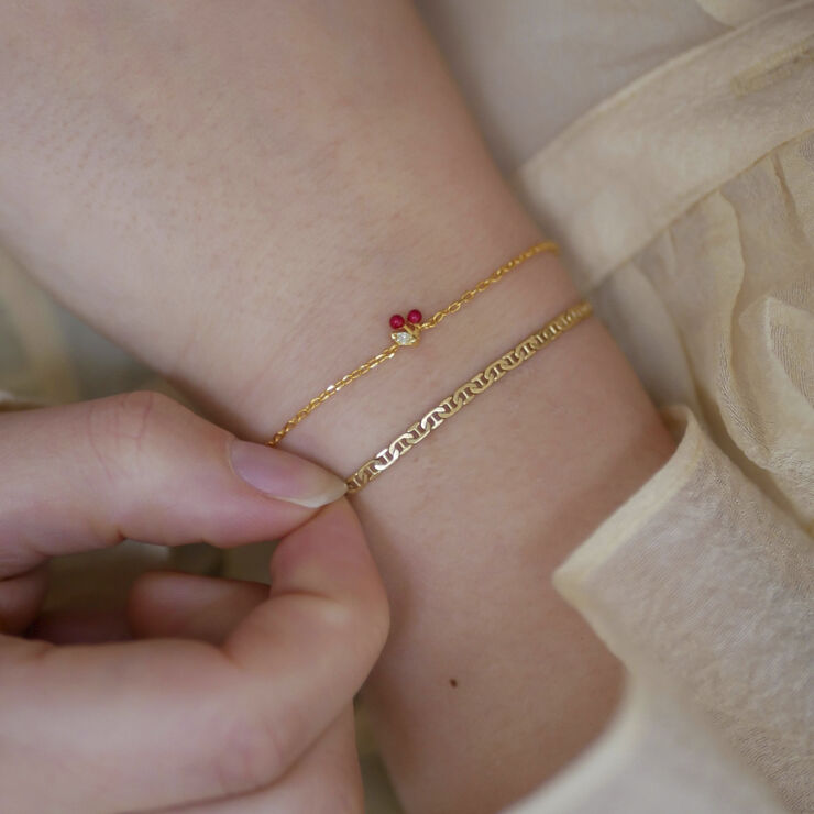 ENAMEL Copenhagen Bracelet, Cherry Red