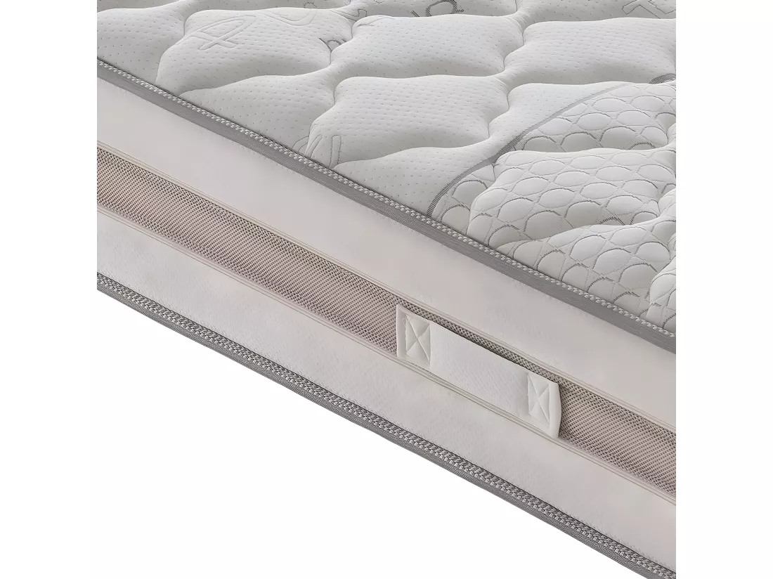 Matelas à ressorts ensachés et à mémoire de forme - 9 zones différenciées - déhoussable - hauteur 25 cm 80x200 cm