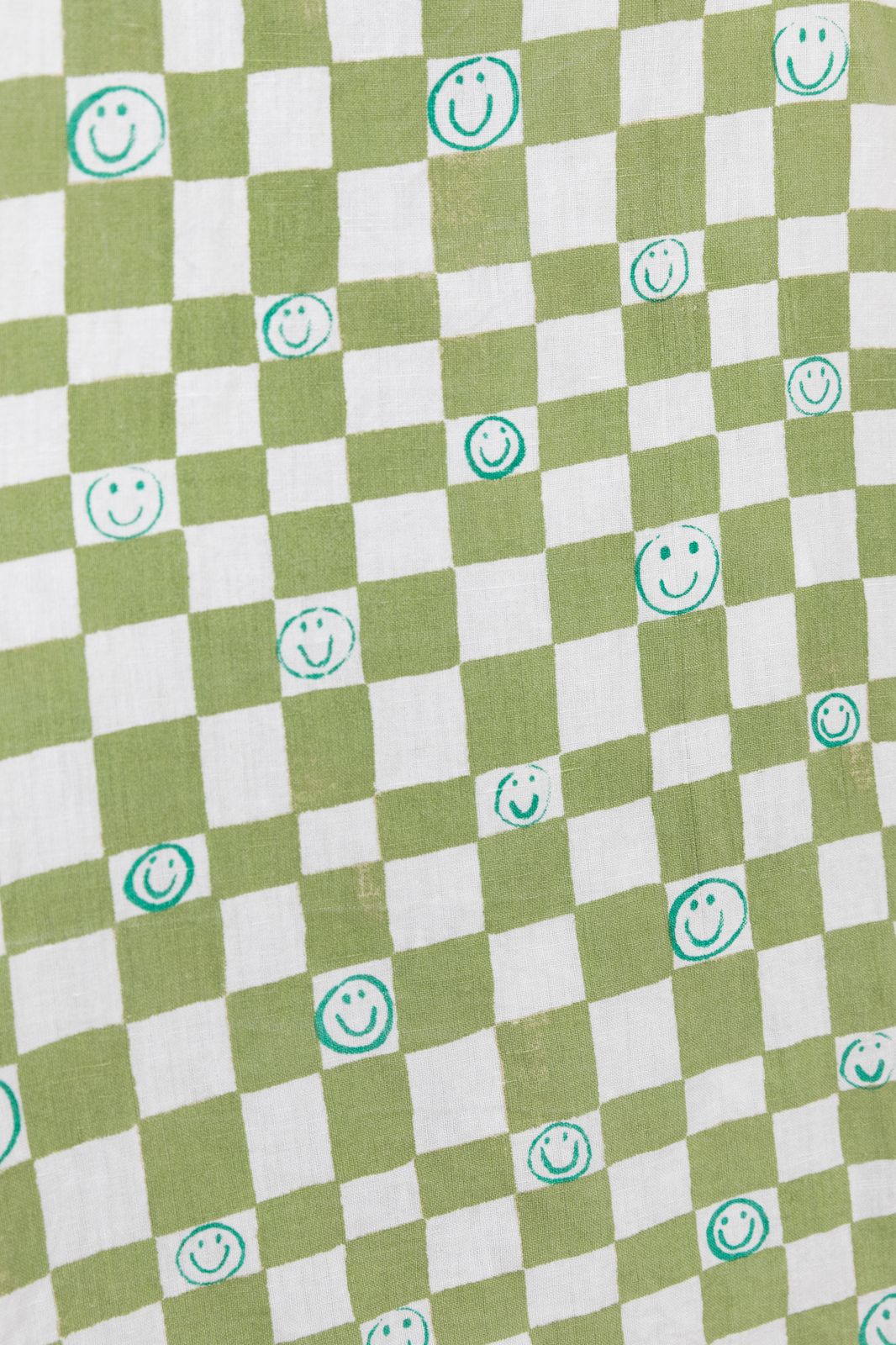Schort geruite smileys