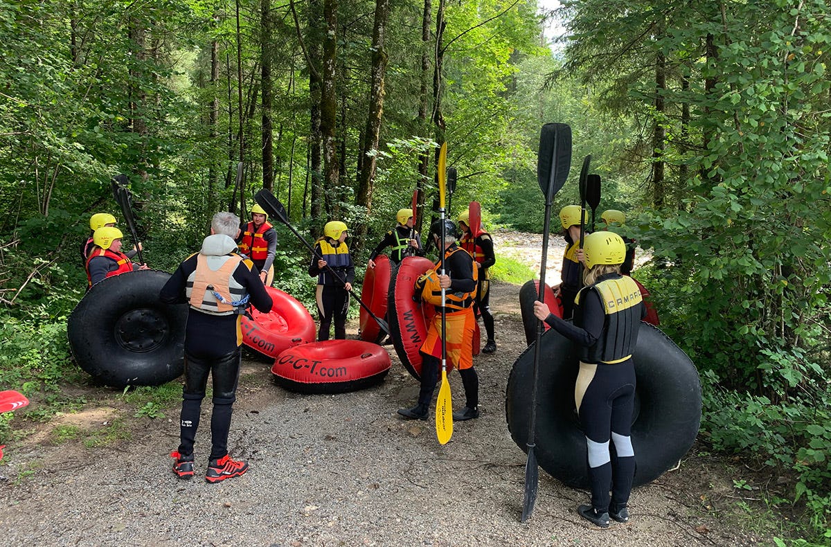 Wildwasser-Tubing Abtenau-Voglau für 2