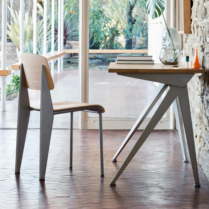 Vitra - Compas Direction Tisch, Eiche natur/ schwarz