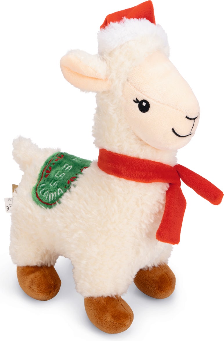 Beeztees hondenknuffel kerst lama 20 x 11 x 29 cm