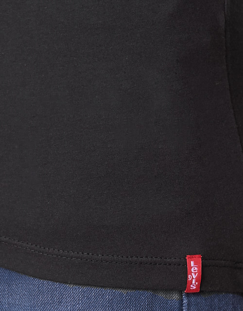 Levi's - SLIM 2PK CREWNECK 1 Negro
