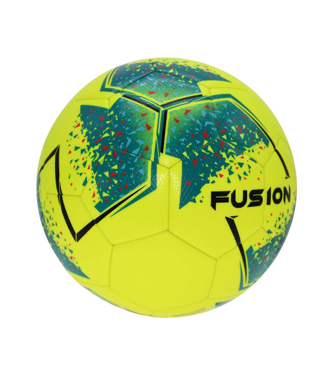 Precision - Ballon d'entraînement FUSION (Jaune / Bleu sarcelle / Cyan / Rouge) (Taille 4) - UTRD554