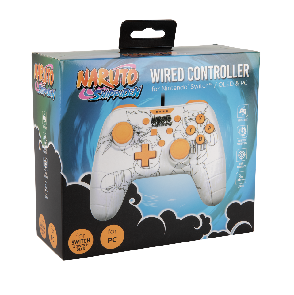 Konix Naruto Wired Switch/Pc Gamepad White