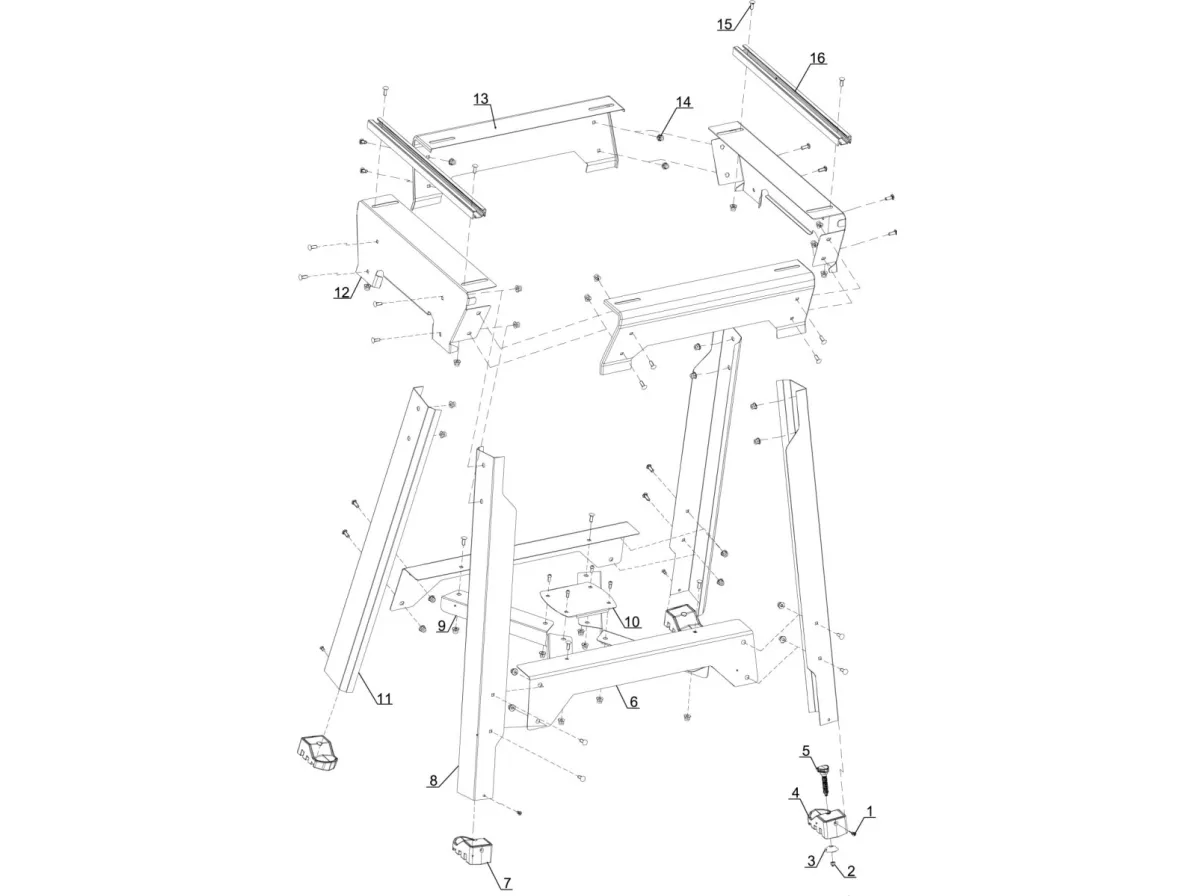 Einhell E-Stand, Aluminium, Sort, Rød, Rustfrit Stål, 44,5 cm, 41 cm, 81 cm