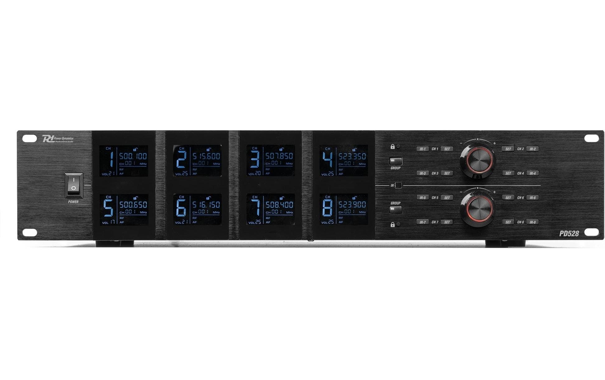 Drahtlossystem PD528<br>Funksystem mit 8 Mikrofonen