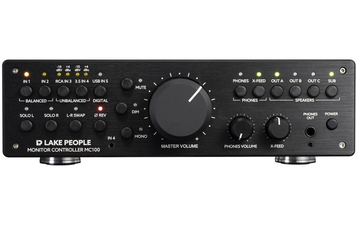 Monitorcontroller MC 100<br>Controller mit 5 Eingängen, darunter ein USB-Eingang