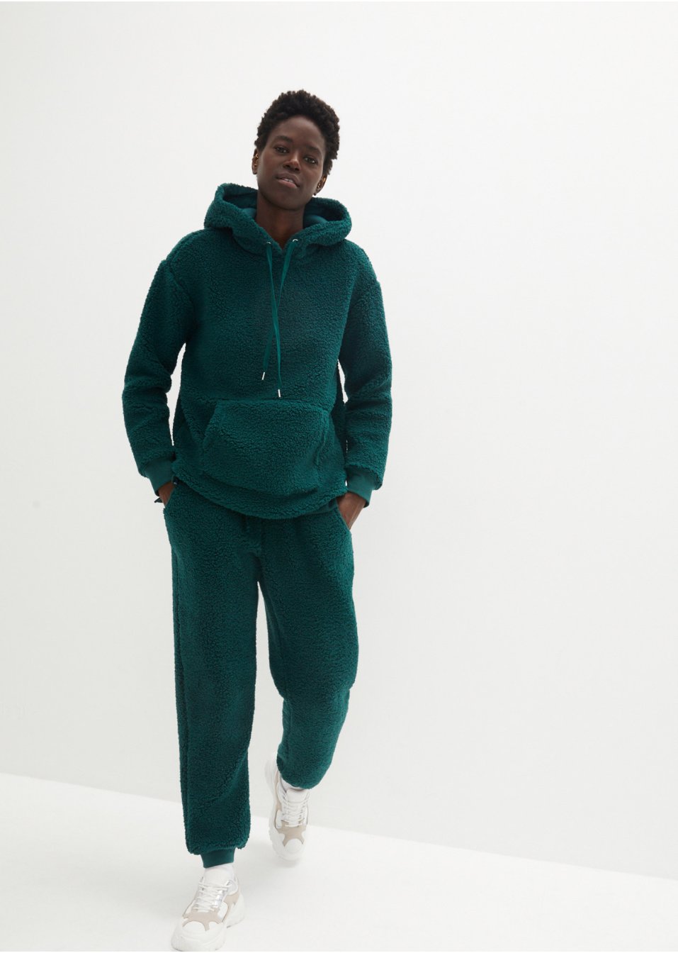 Pantalon de jogging en polaire peluche