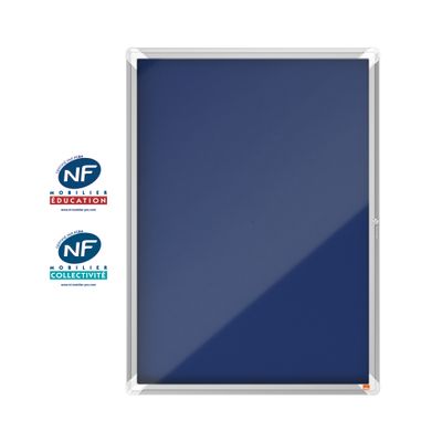 Nobo - Vitrine intérieure 9 A4 (709 x 970 mm) - cadre bleu