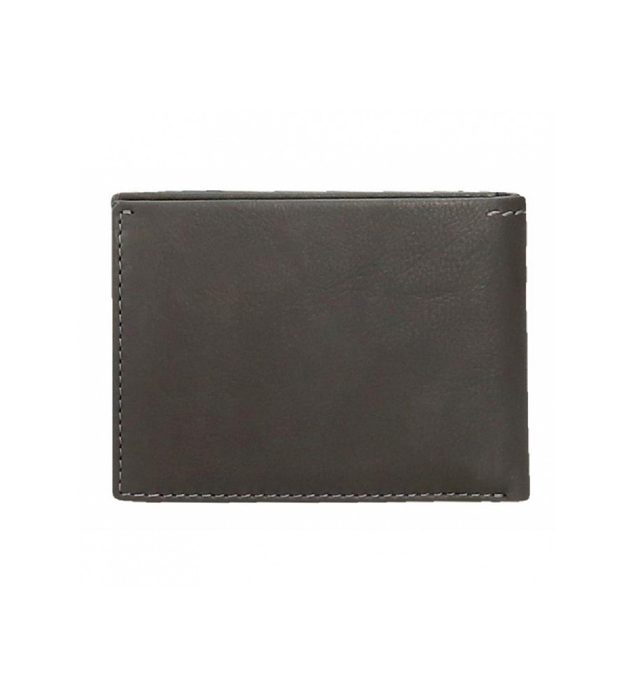 Carteira Joumma Bags Adept Max Antracite - 11x8x1cm -
