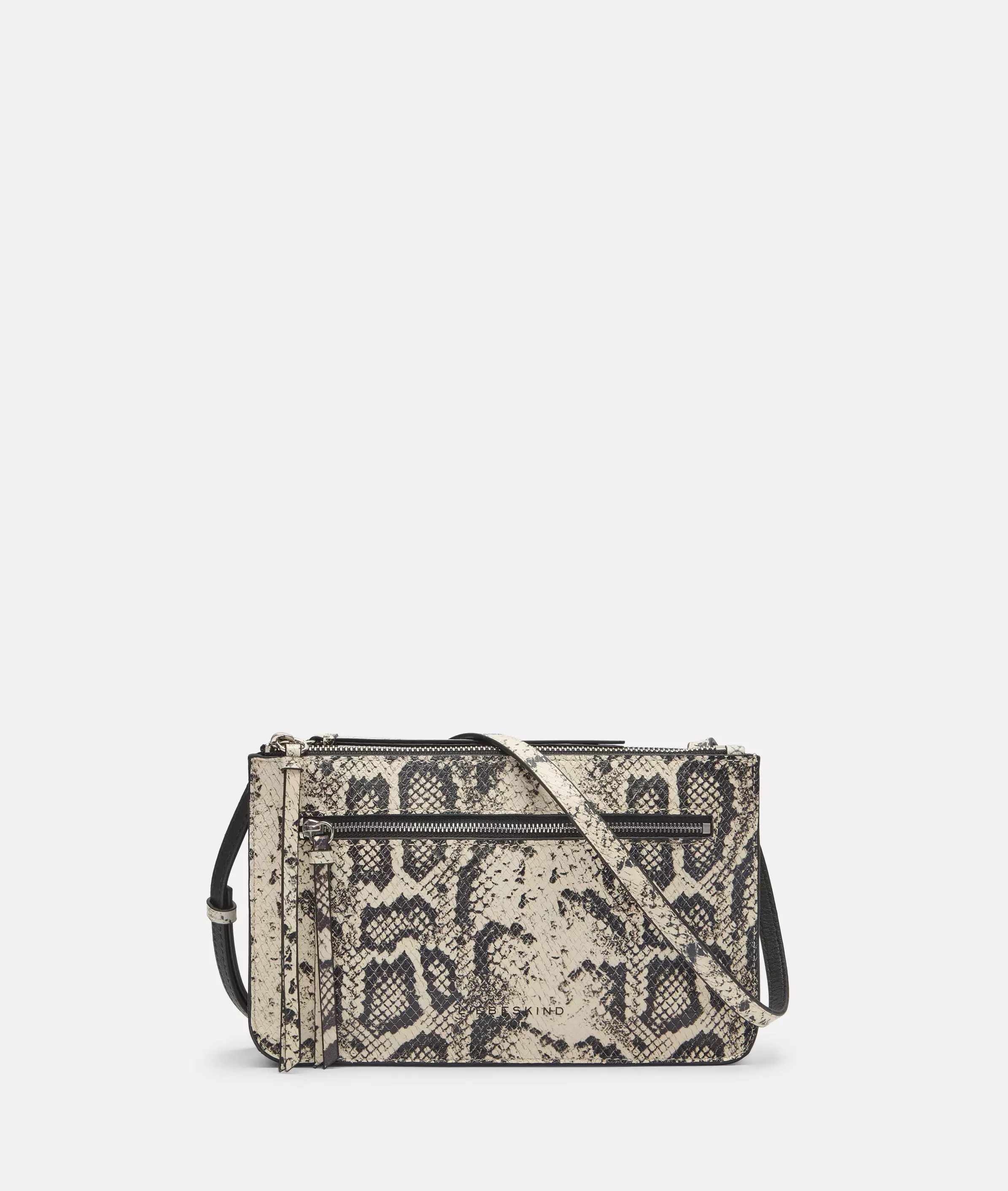 Snake Double Zena Crossbody S Handy shoulder bag made from cowhide leather