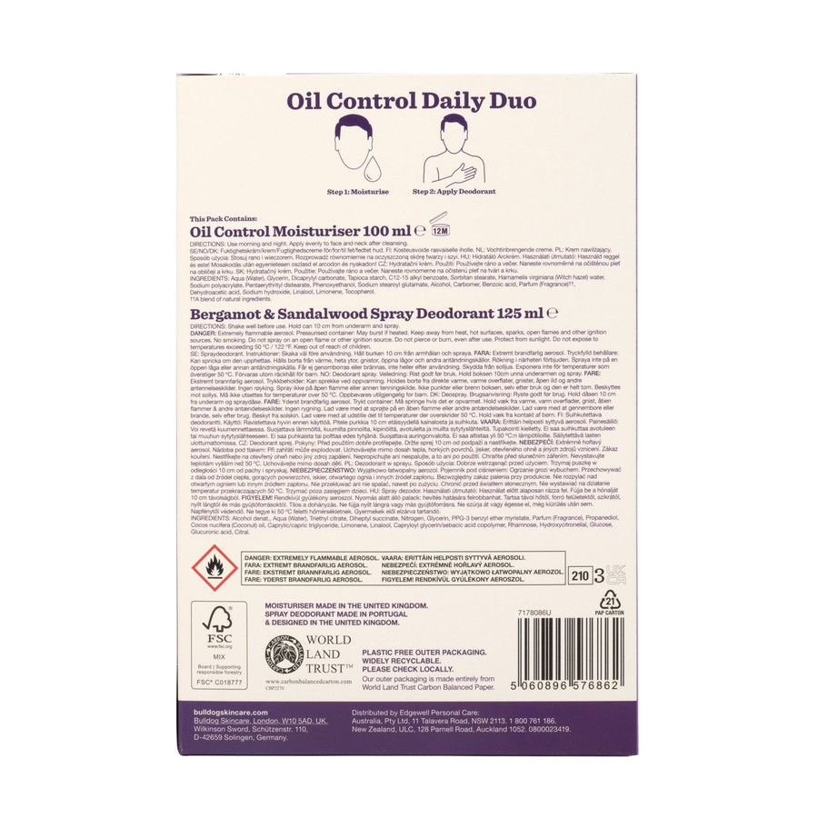 Bulldog Morning Routine Duo Set Oil Control
