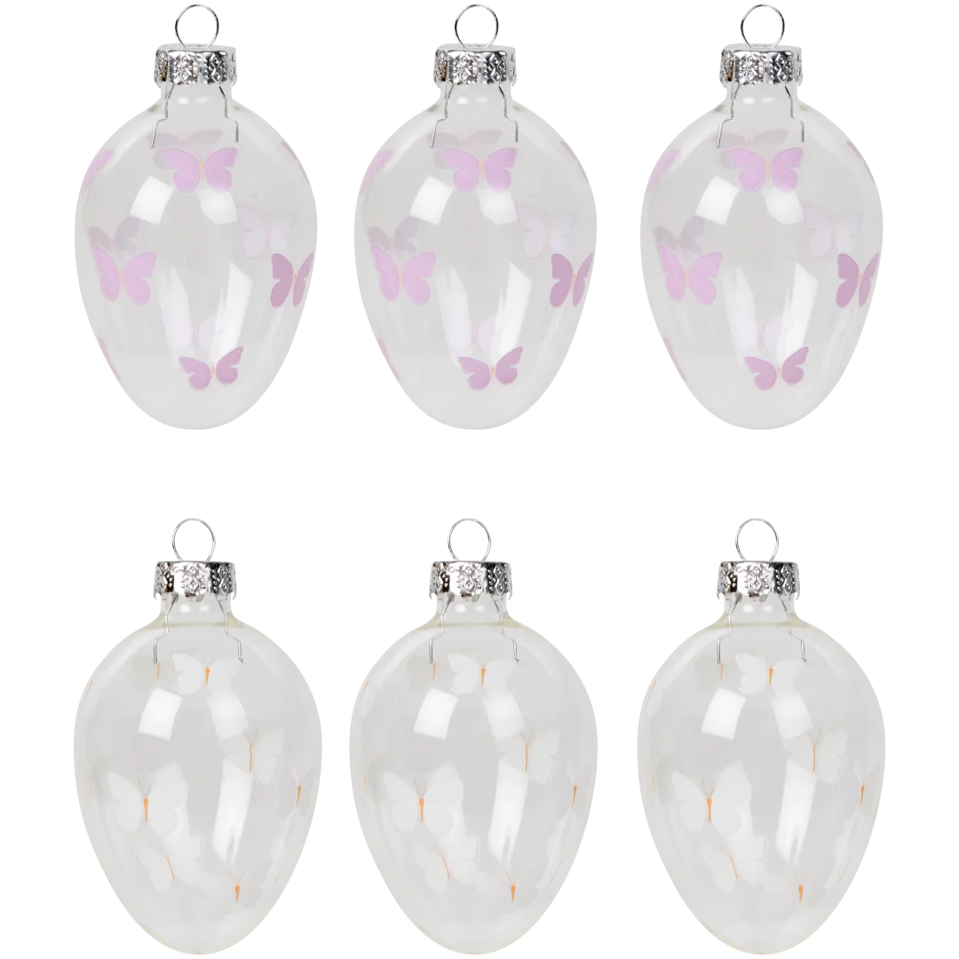 Glazen paashangers 6 stuks | diverse varianten