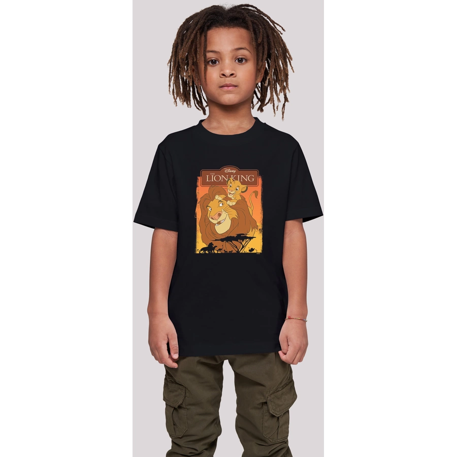 F4NT4STIC T-Shirt  König der Löwen Simba und Mufasa schwarz