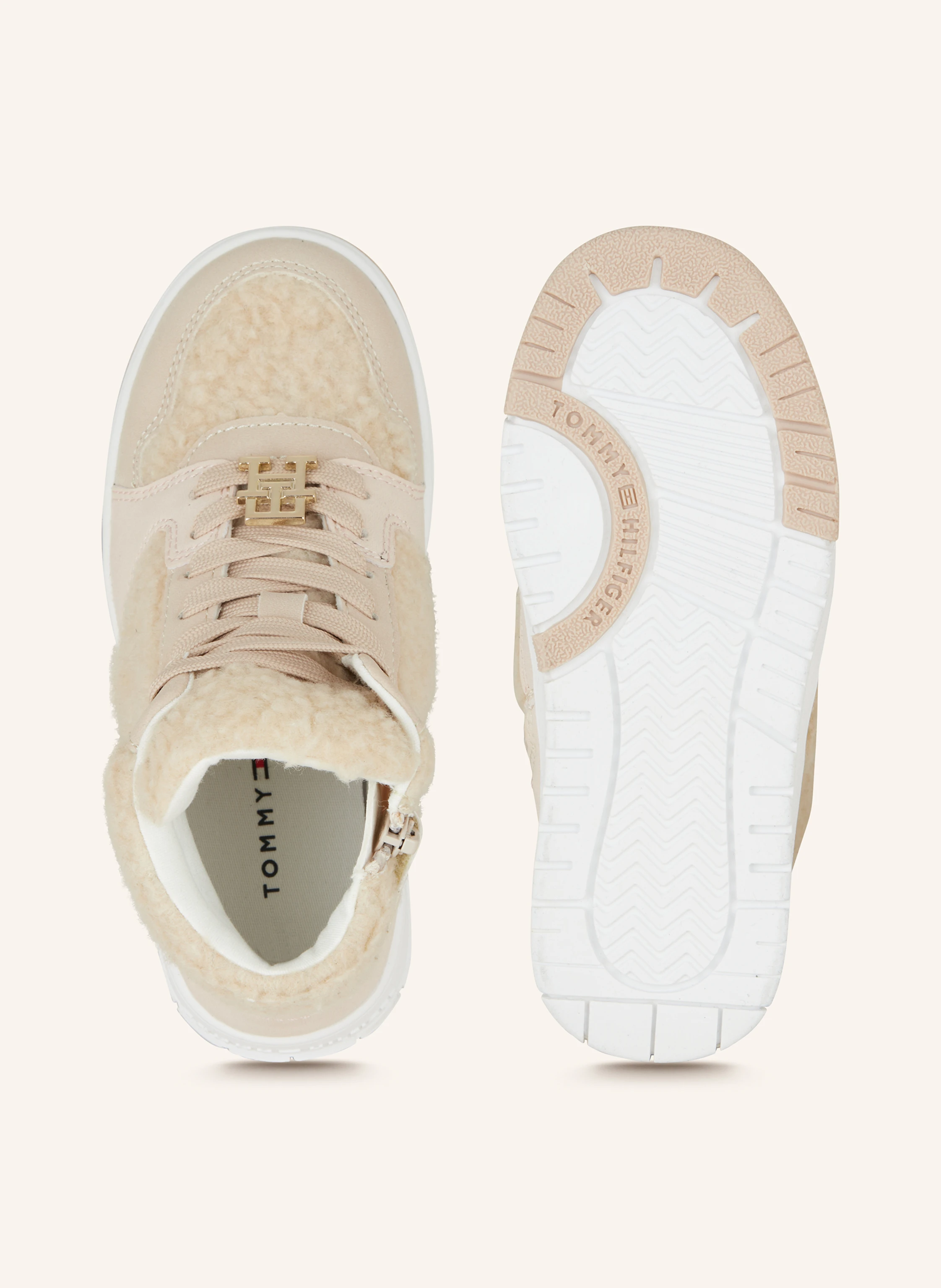TOMMY HILFIGER Hightop-Sneaker mit Teddyfell