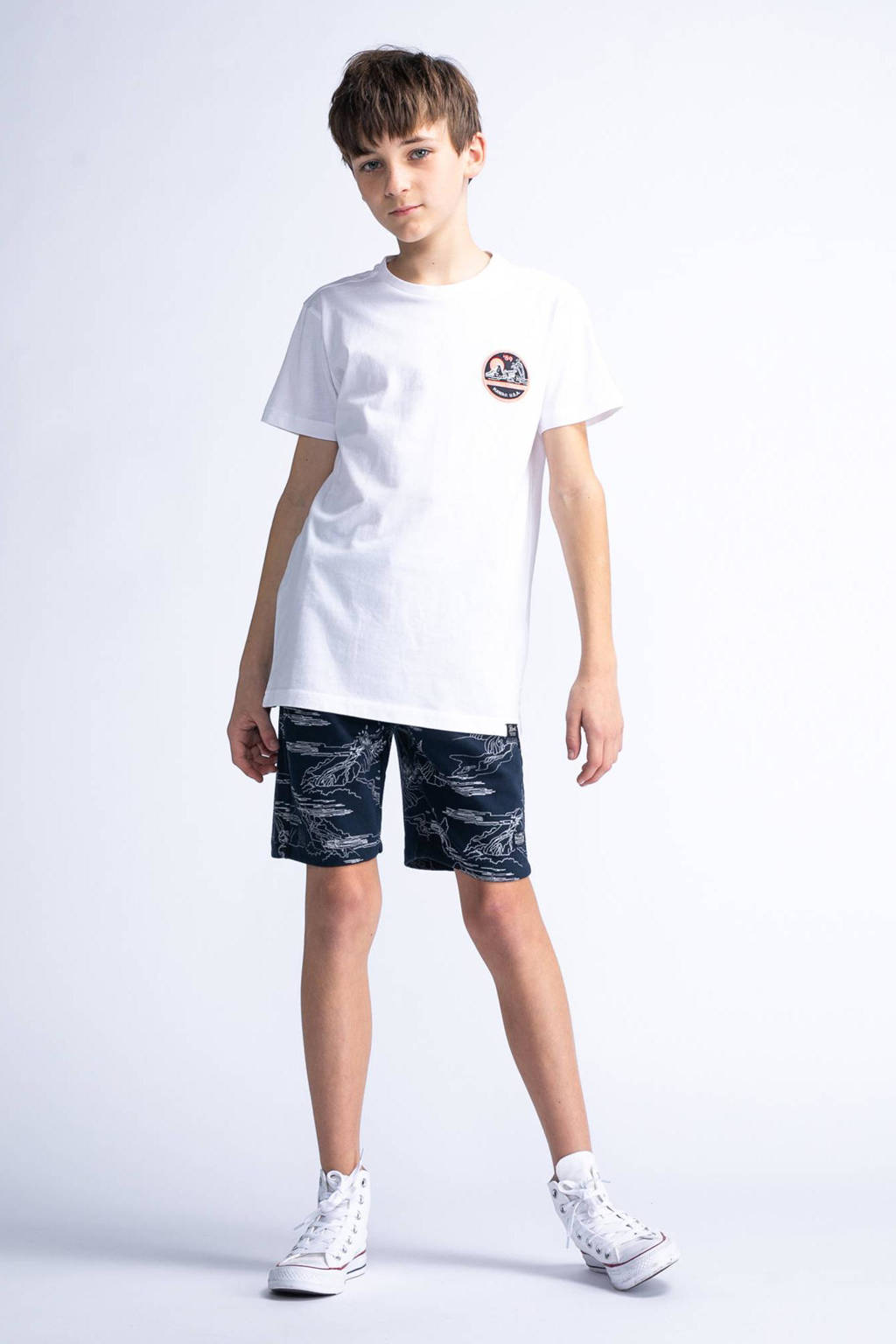 Petrol Industries T-shirt met logo wit