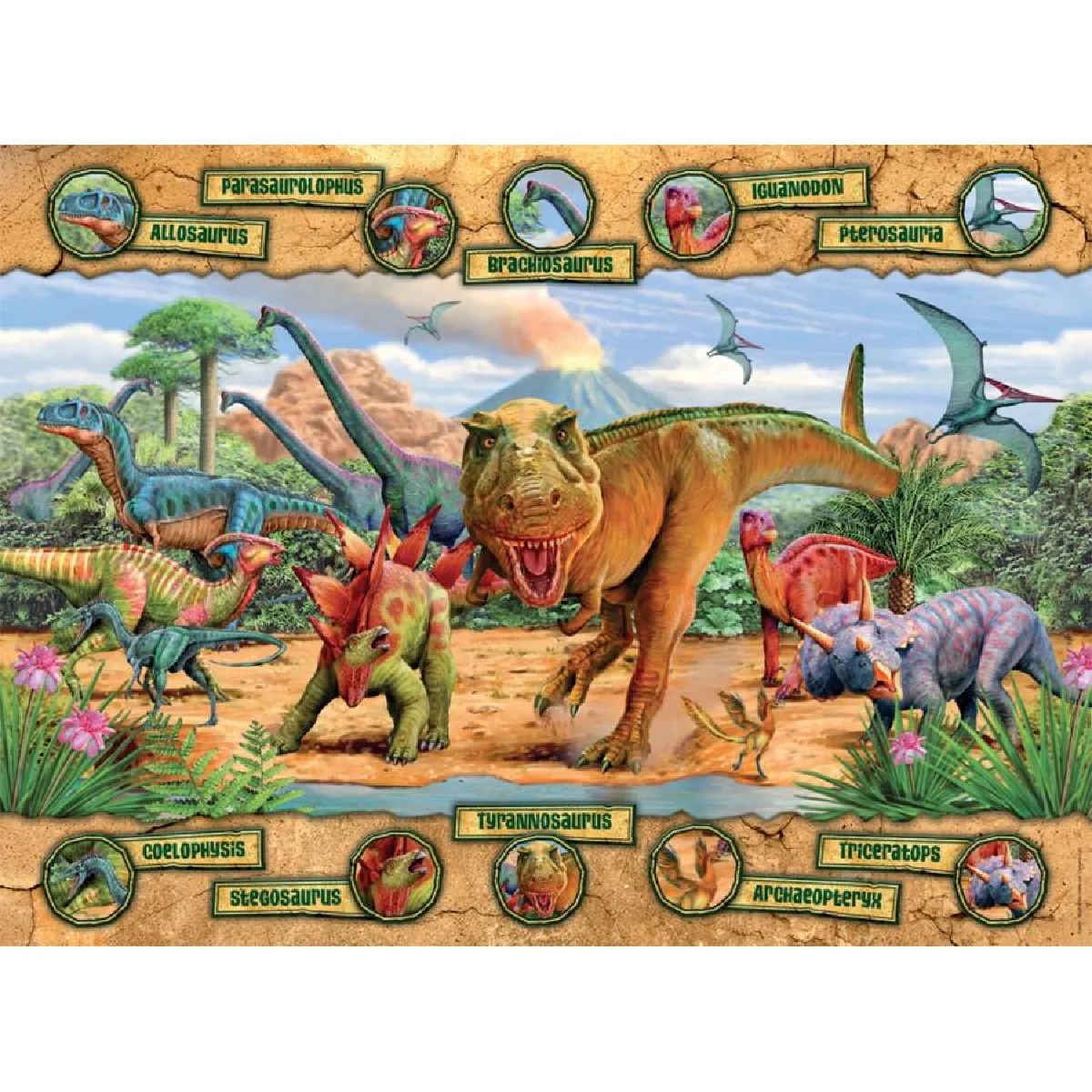 Nathan Puzzle 150 pièces Dinosaures