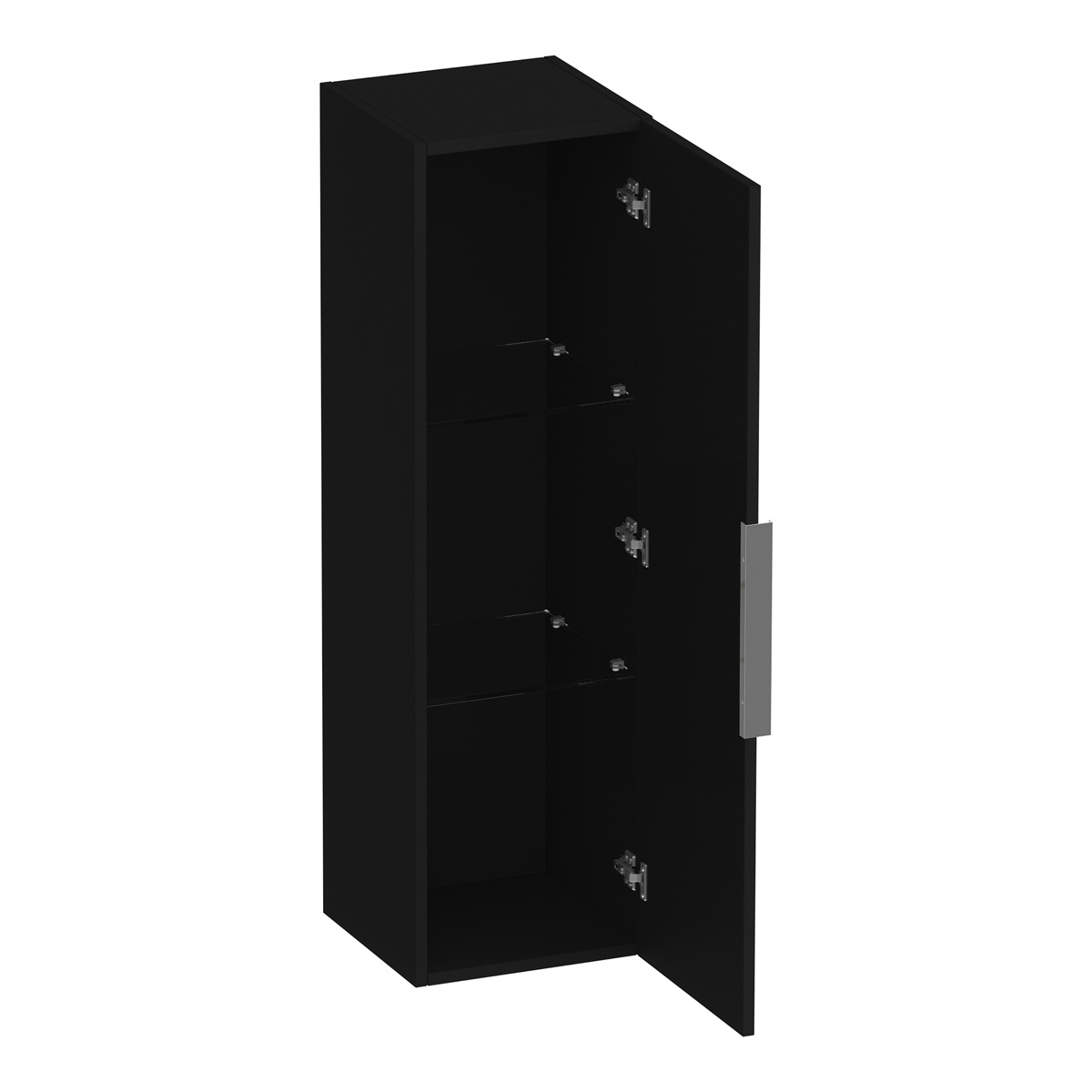 Brauer Elevate kolomkast 120cm zwart mat