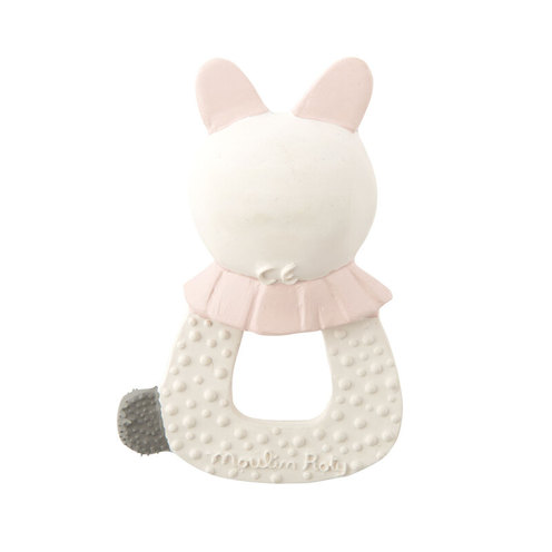 Anneau-caoutchouc naturel Lapin Après la pluie - MOULIN ROTY