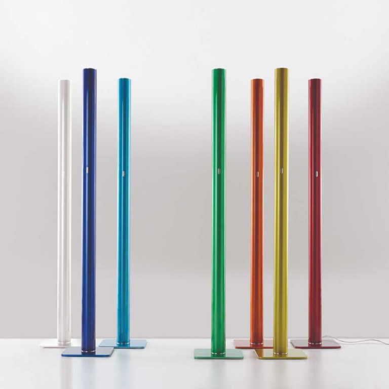 Artemide Ilio vloerlamp LED dimbaar via smartphone robijnrood