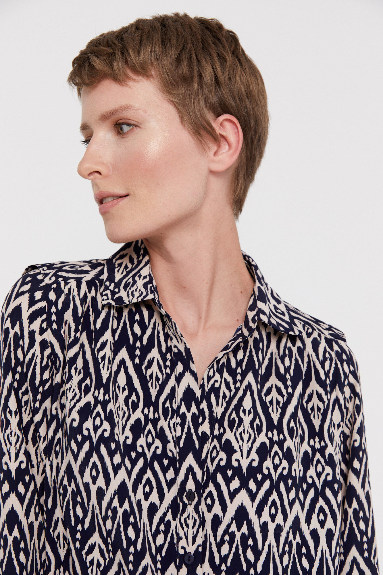 Blusa estampada - Estampa azul