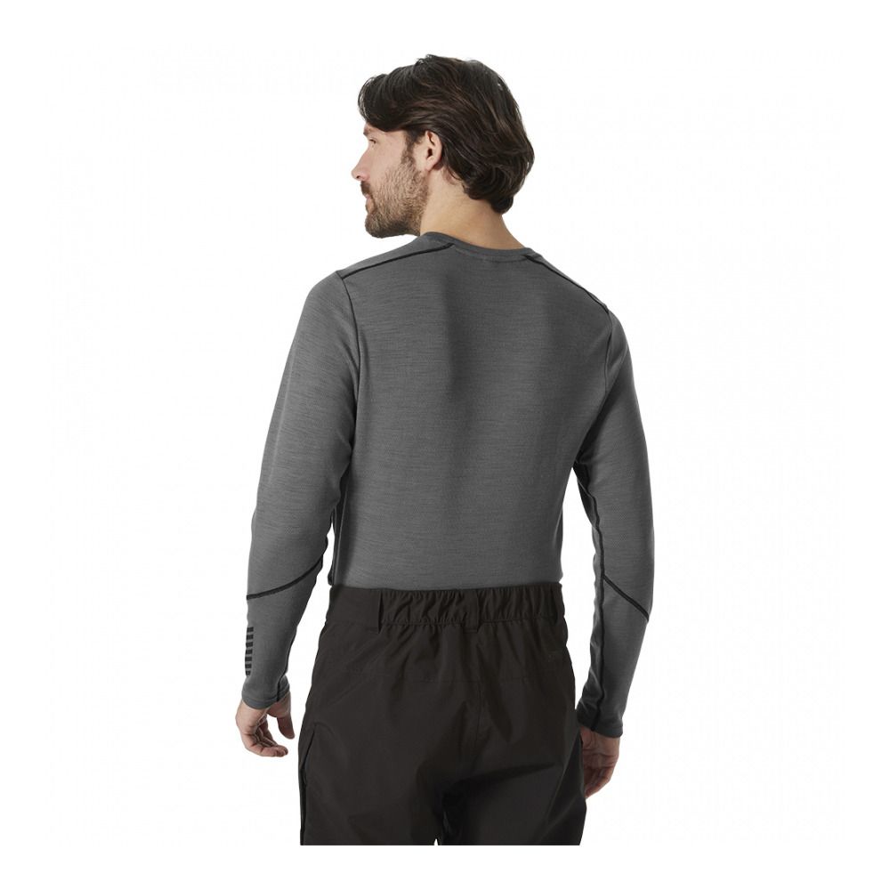 Helly Hansen LIFA MERINO MIDWEIGHT CREW - Sous-couche Homme concrete