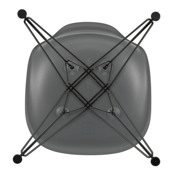 Eetkamerstoel DSR Granite grey RE zwart