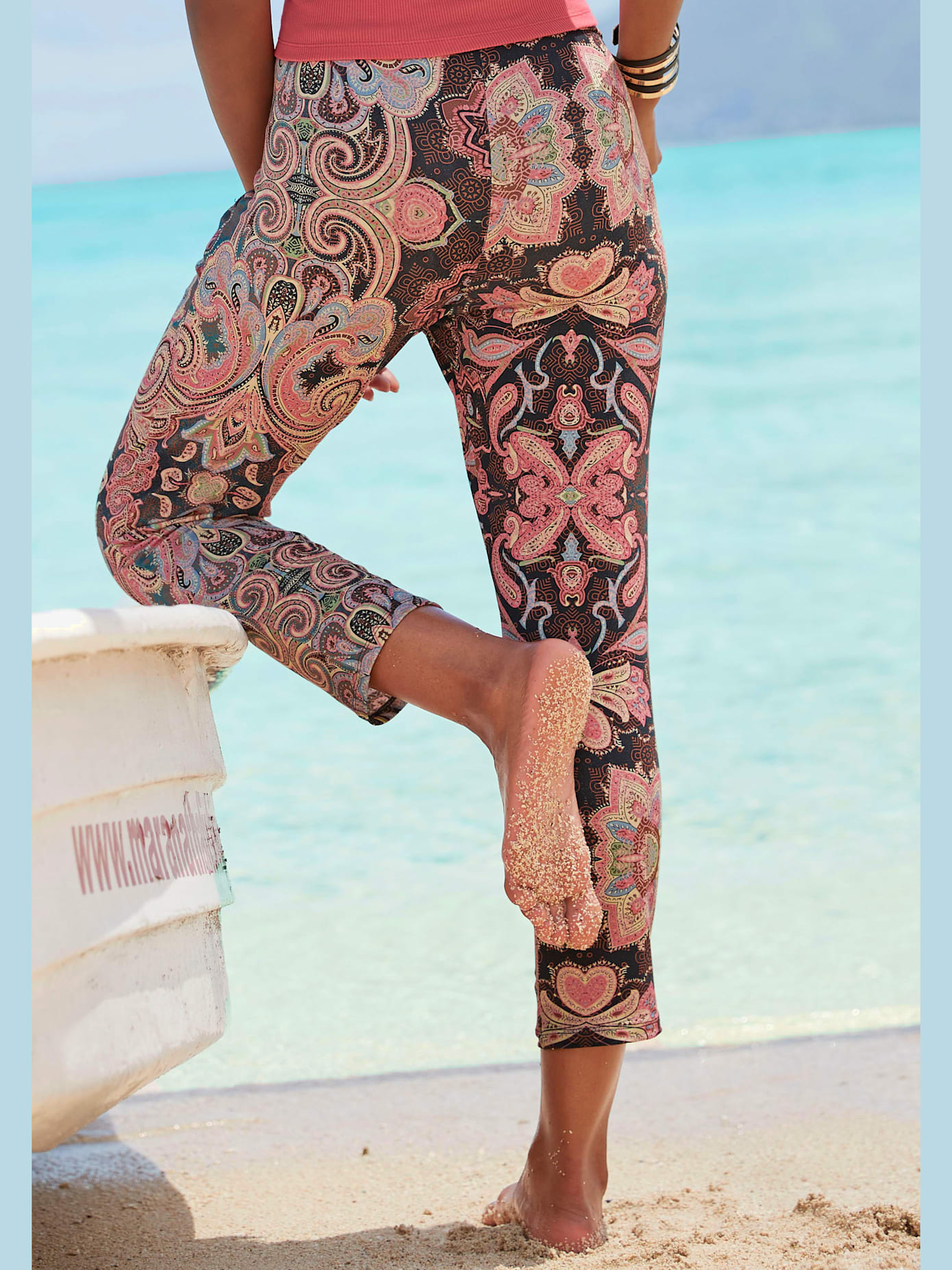 Pantalon 7/8 pantalon en jersey léger pour l'été