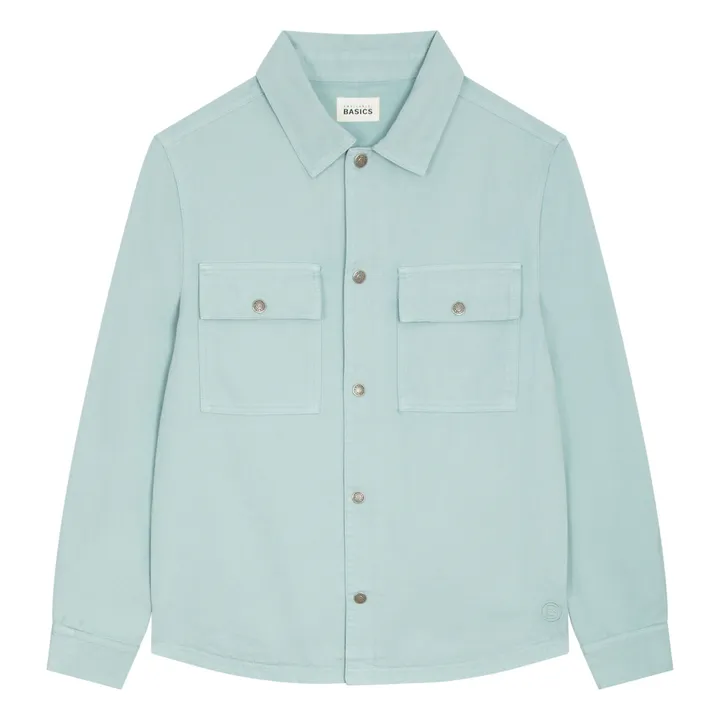SMALLABLE BASICS Chemise en Denim Homme | Vert Menthe