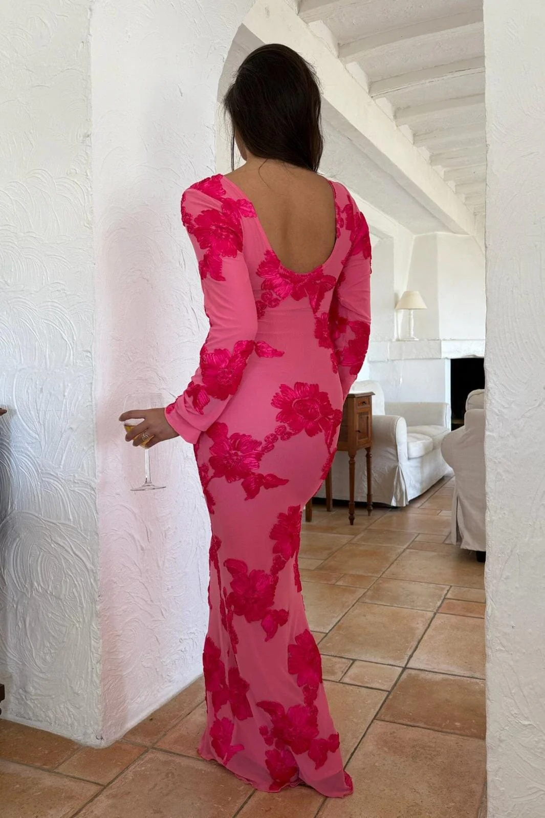 BYIC Floraic Mesh Dress A23862