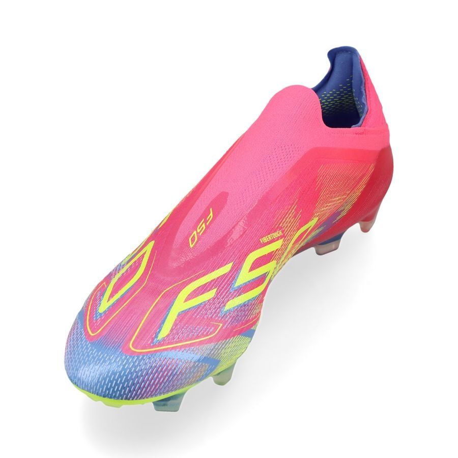 adidas F50 Elite Laceless FG Mystic Victory - Lucid Pink/Lucid Lemon/Blue Fusion
