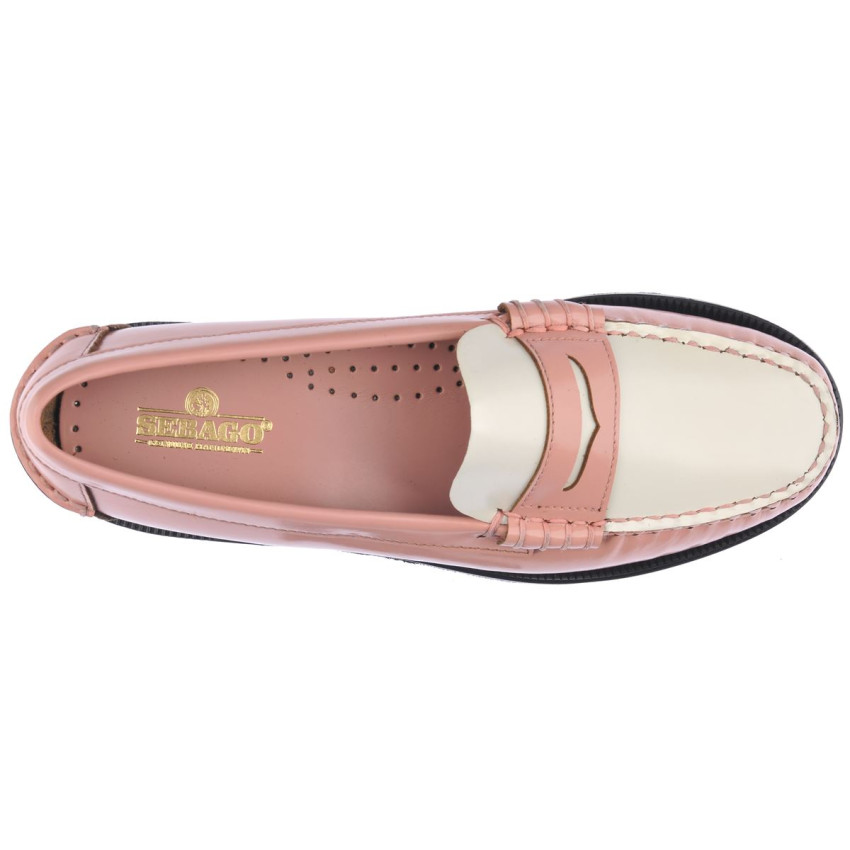 CLASSIC DAN PIGMENT PINK BLUSH MOCASSIN-Mocassin pour femme en cuir brossé