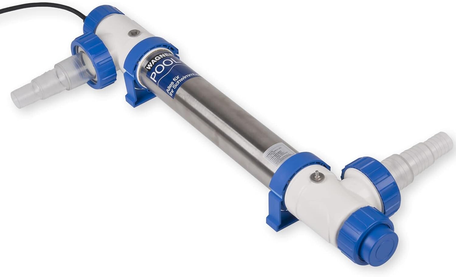 Wagner Pool UV-C Klärer 75 Watt mit Timer - UVC Desinfektion für klares Wasser bei Schwimmbecken bis zu 75.000 Liter