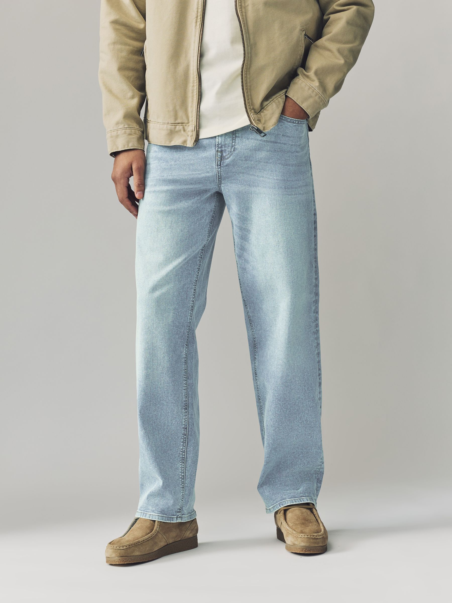 Vintage blauw - Klassieke stretchy Jeans met relaxed fit