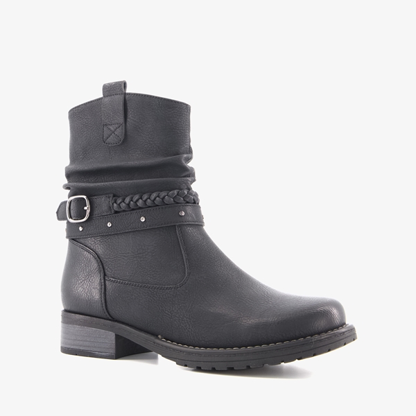 Blue Box dames enkellaarsjes zwart