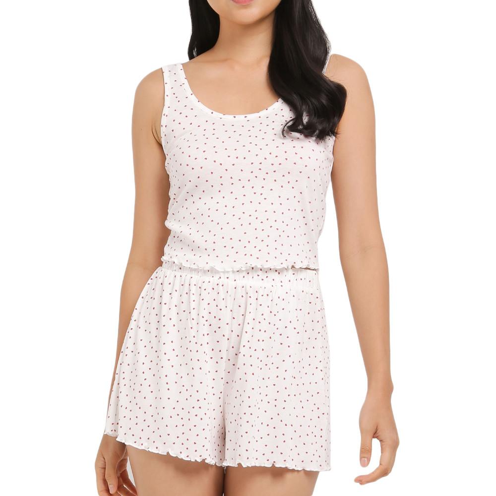 Only Pyjama Blanc Femme Only Love