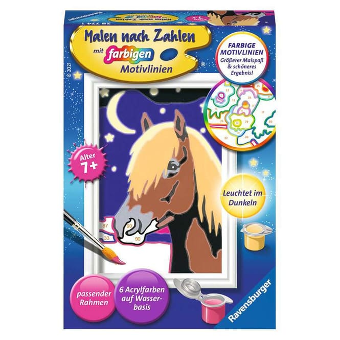 Malen nach Zahlen - Treues Pferd  - Serie F