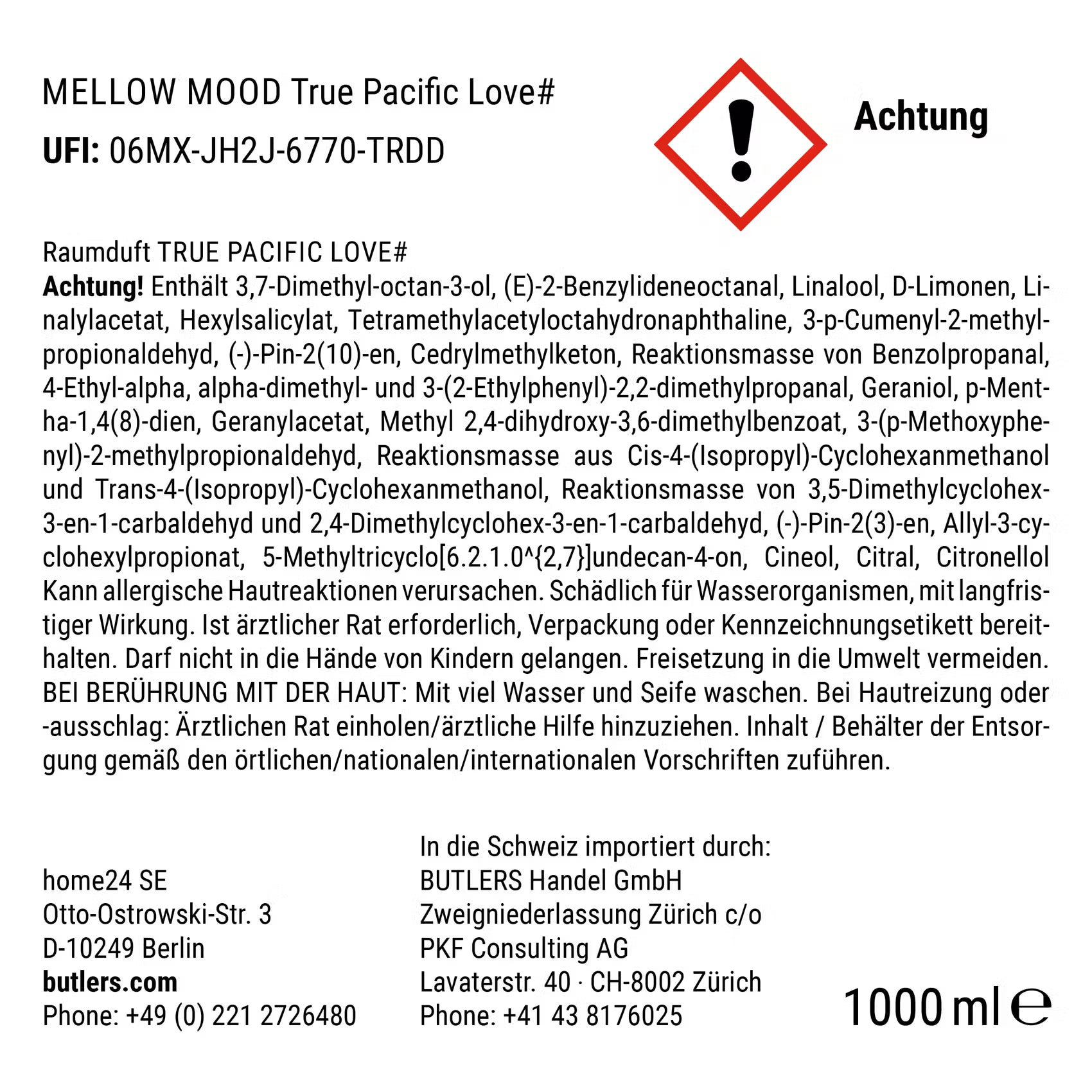 MELLOW MOOD Raumduft True Pacific Love