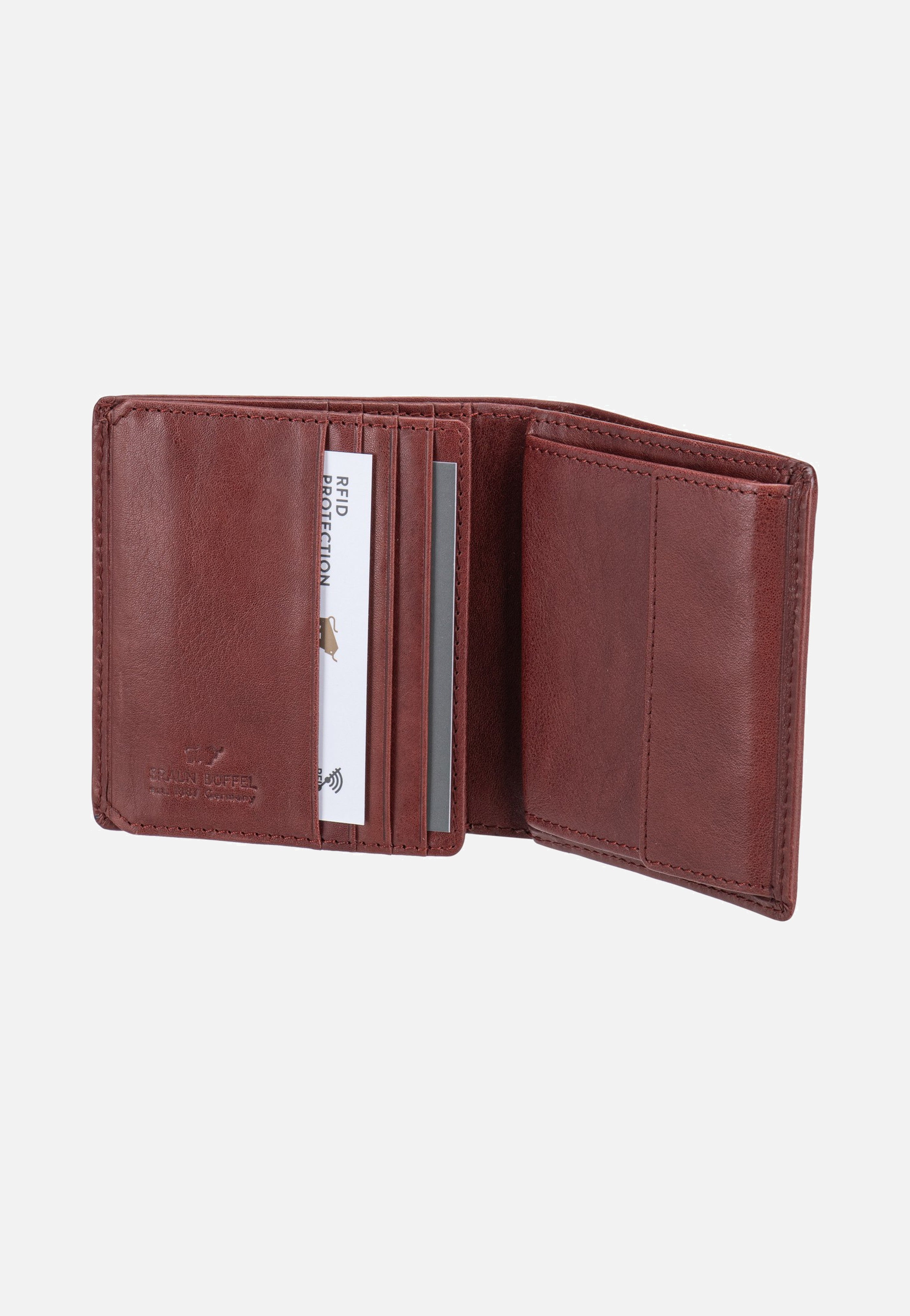 Arezzo RFID Carré 8Cs Tabak - Portemonnaie