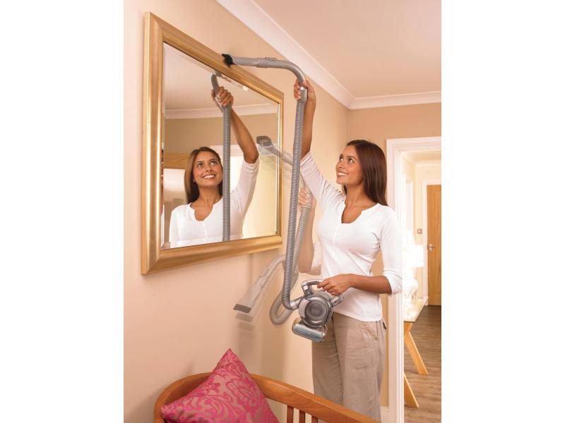 BLACK DECKER Akku-Handsauger Dustbuster Flexi Silber Portabler Akku-Staubsauger mit Schnellladefunktion