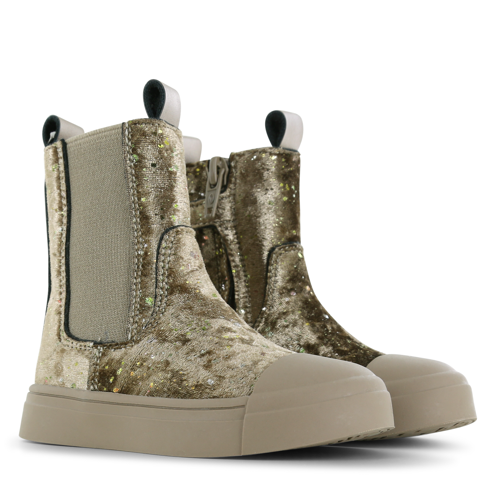 Shoesme gouden chelseaboot met stipjes Microfiber leer, Velvet | Sale